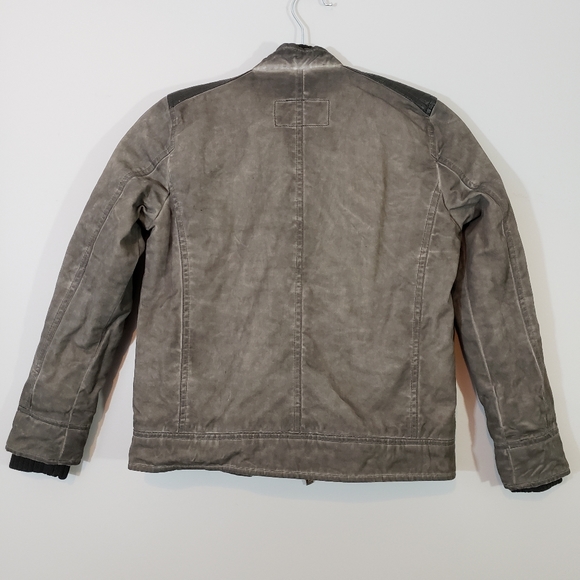 XRAY JEANS Boy's Distressed Wash Shearling Jacket - Picture 2 of 8